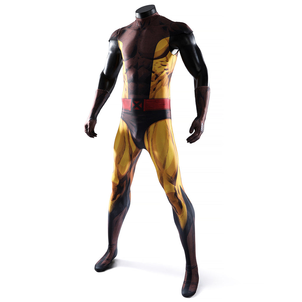 X-Men Wolverine Brown Suit Cosplay Costume