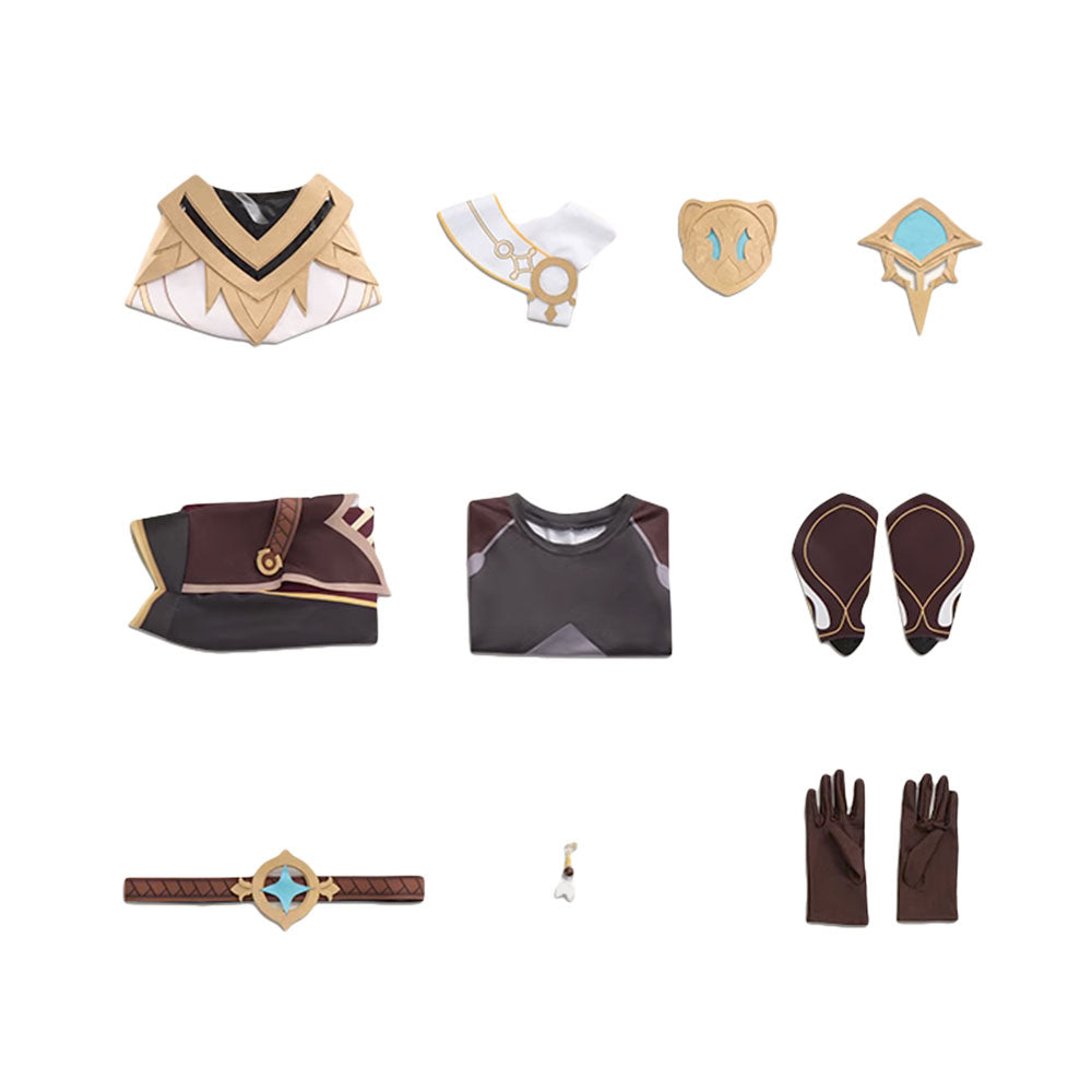 Genshin Impact Aether Traveler Cosplay Costume