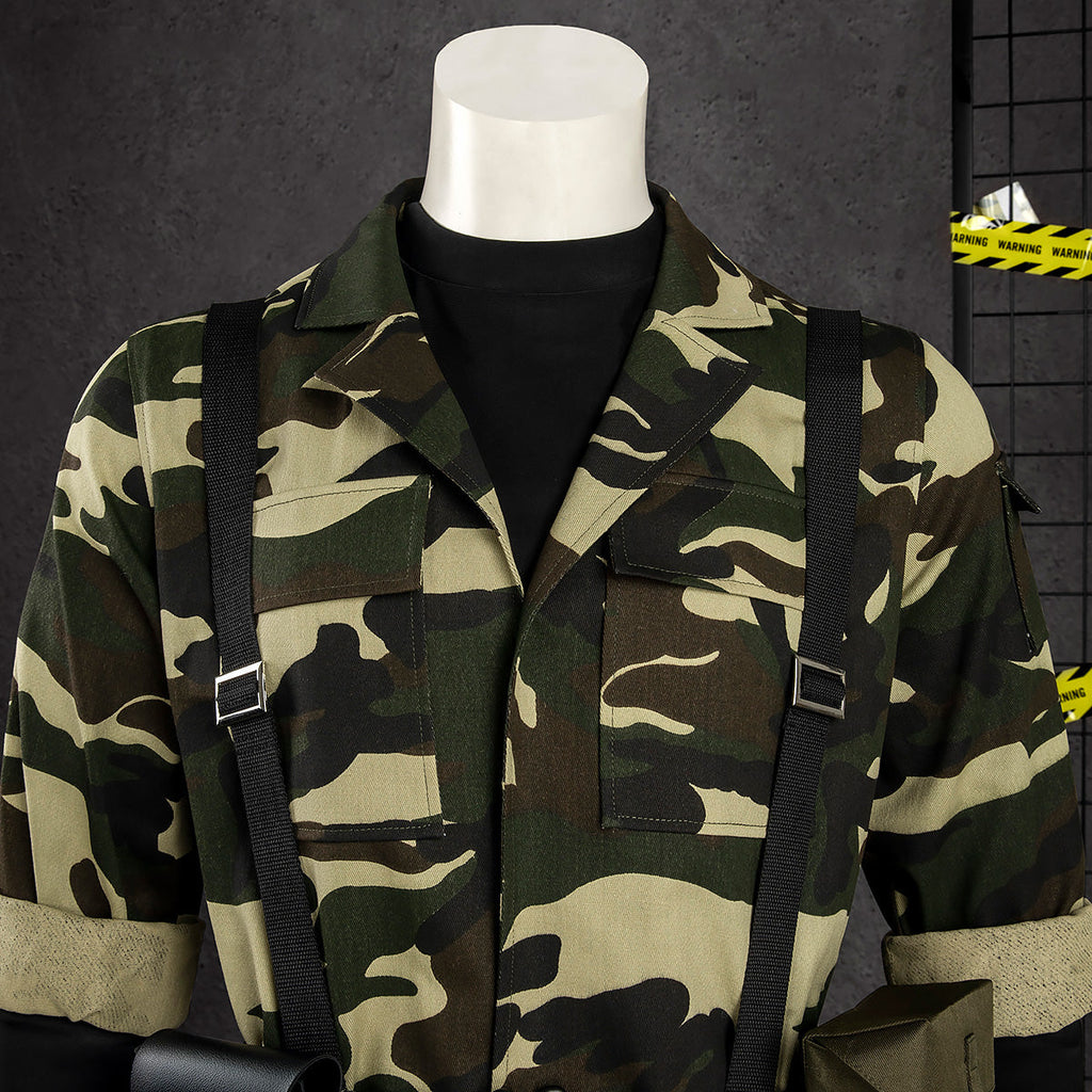 Metal Gear Solid Delta: Snake Eater Big Boss Naked Snake Military Camouflage Uniforms Cosplay Costume