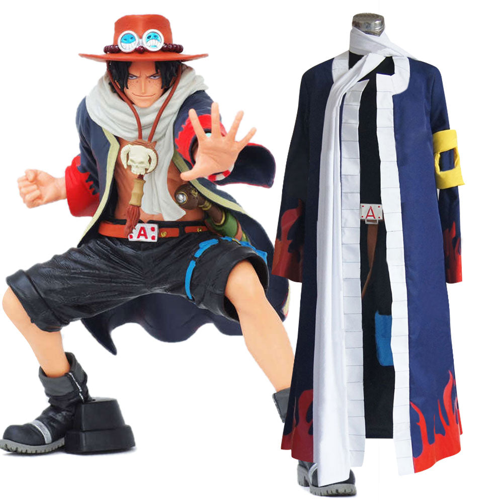 One Piece Portgas D Ace Alabasta Cosplay Costume