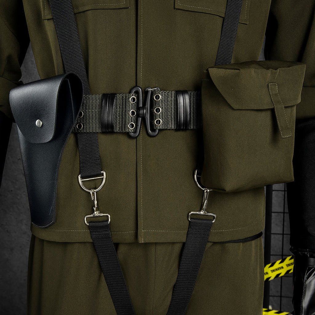 Metal Gear Solid Delta: Snake Eater MGS3 Big Boss Naked Snake John Solid Snake Green Cosplay Costume