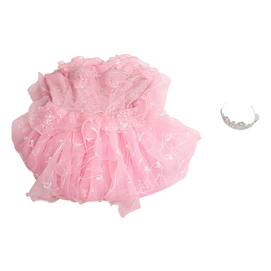 Wicked (2024) Glinda Cosplay Costume