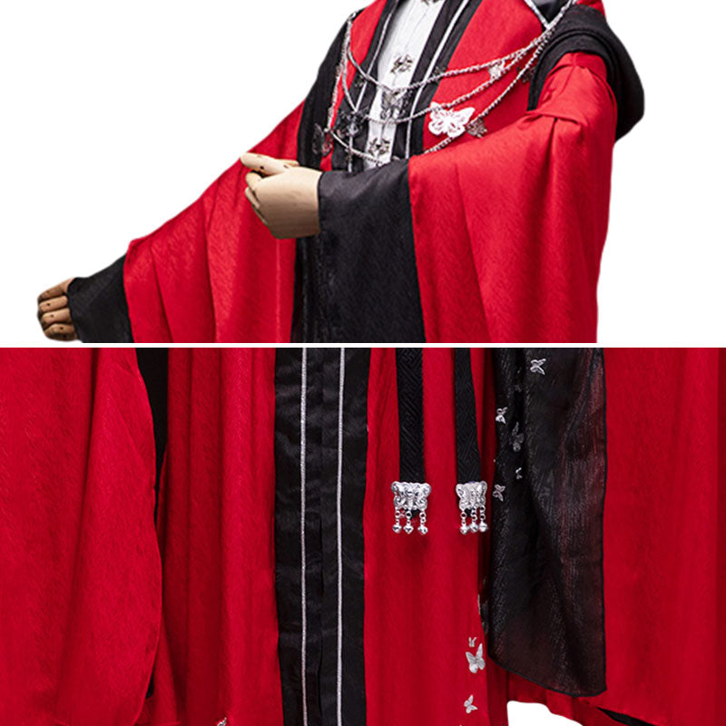 Tian Guan Ci Fu Heaven Official's Blessing Comic Hua Cheng Crimson Rain Sought Flower Cosplay Costume