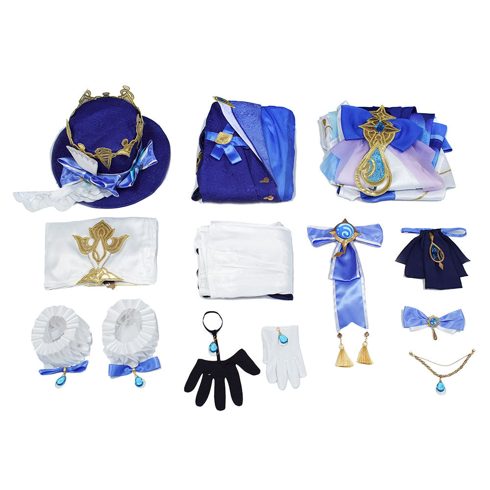 Genshin Impact Focalors Furina Premium Edition Cosplay Costume