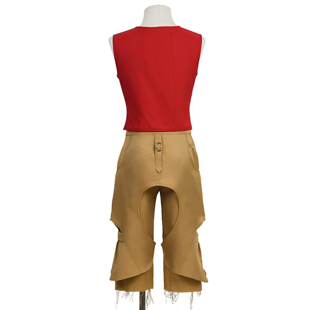 One Piece Live Action Season 2 Luffy Costume with Straw Hat
