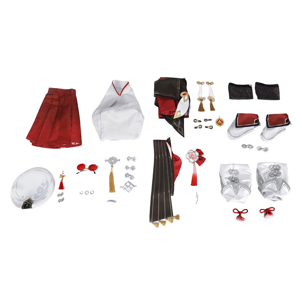 Genshin Impact Lantern Rite 5.3 Version Hu Tao New Skin Cosplay Costume