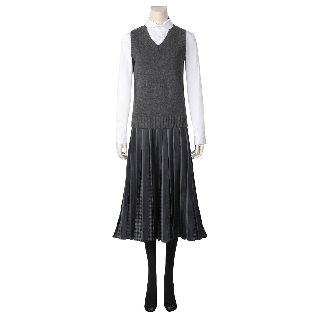 Wednesday Addams Black Uniform Cosplay Costume