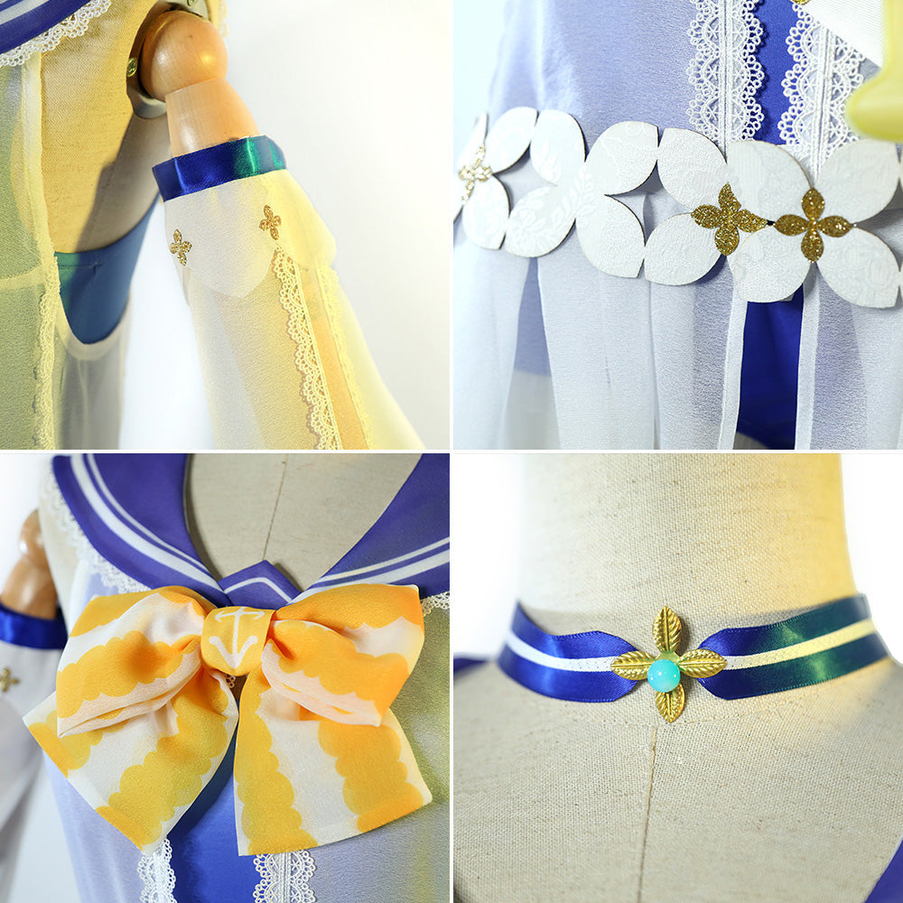 Genshin Impact Barbara Summertime Sparkle Cosplay Costume