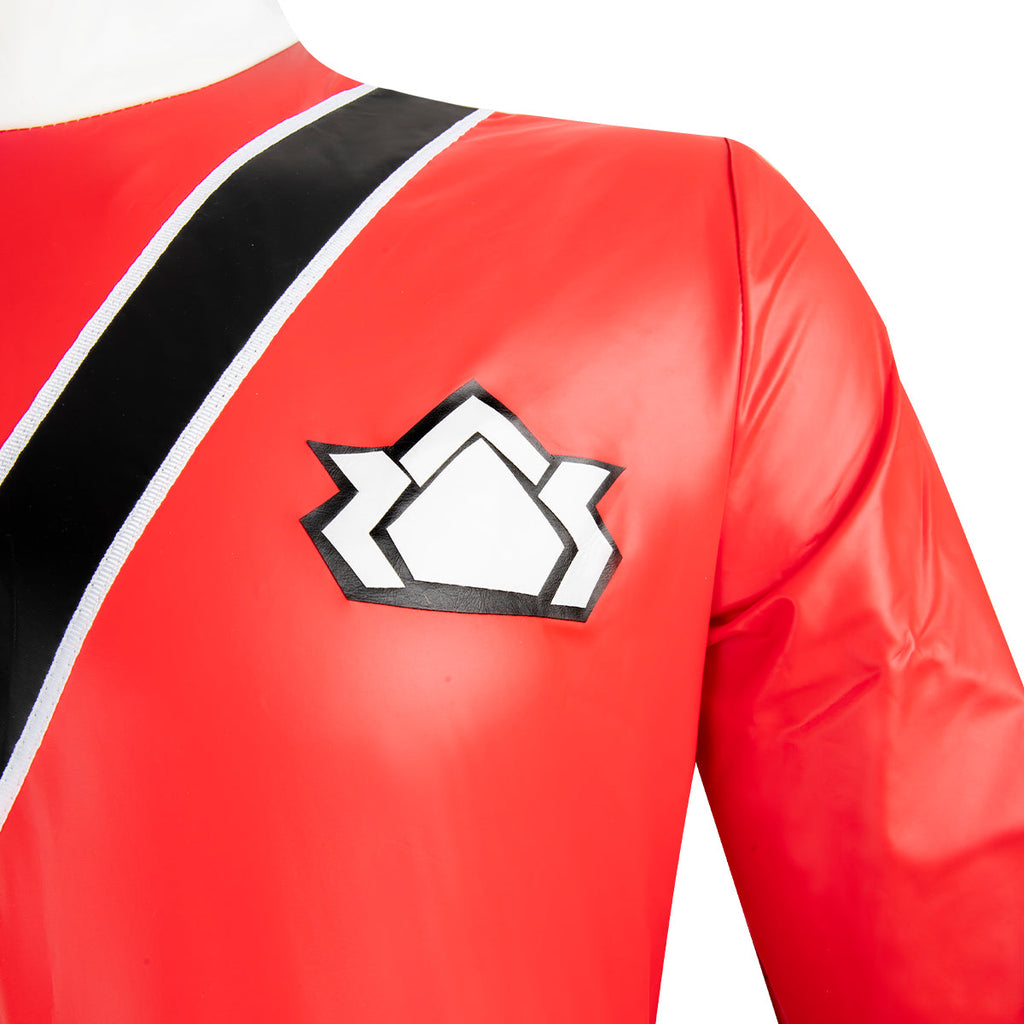 Power Rangers Samurai Red Samurai Ranger Cosplay Costume
