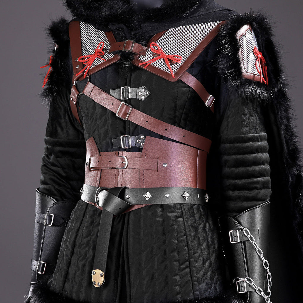 The Witcher 4 Cirilla Black Suit Cosplay Costume