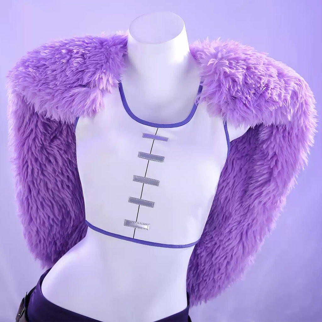 One Piece Nico Robin Elbaph Purple Cosplay Costume