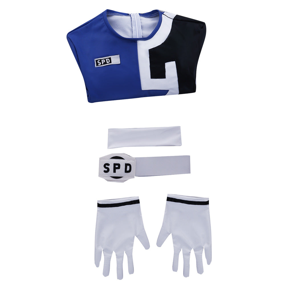 Power Rangers S.P.D. SPD Blue Ranger Cosplay Costume