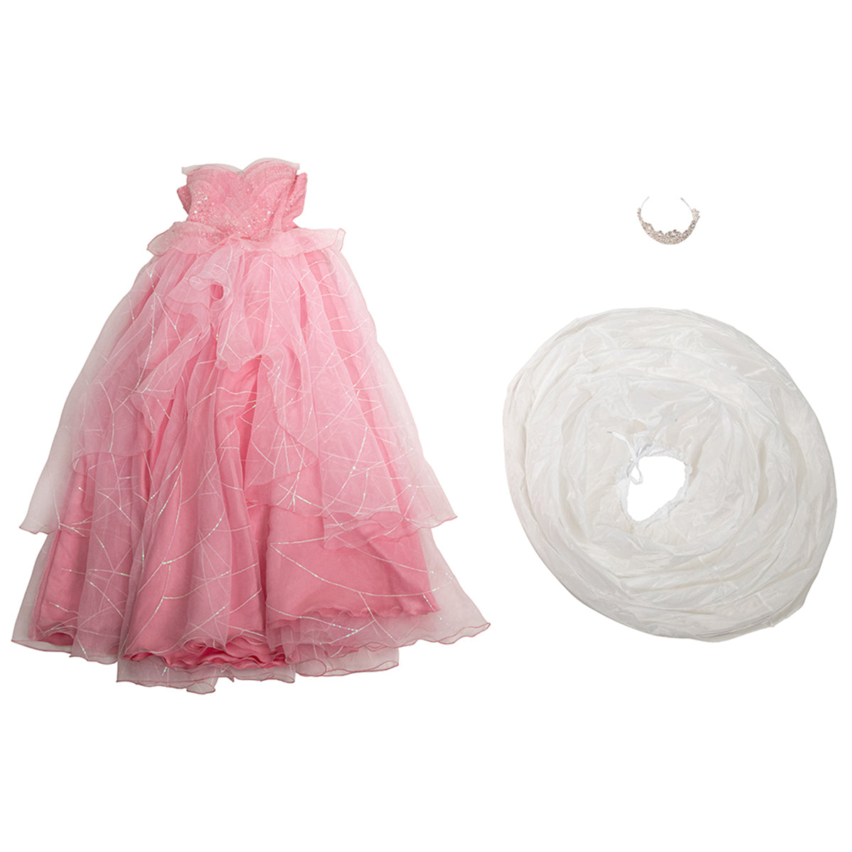 Wicked (2024) Glinda Pink Dress Cosplay Costume