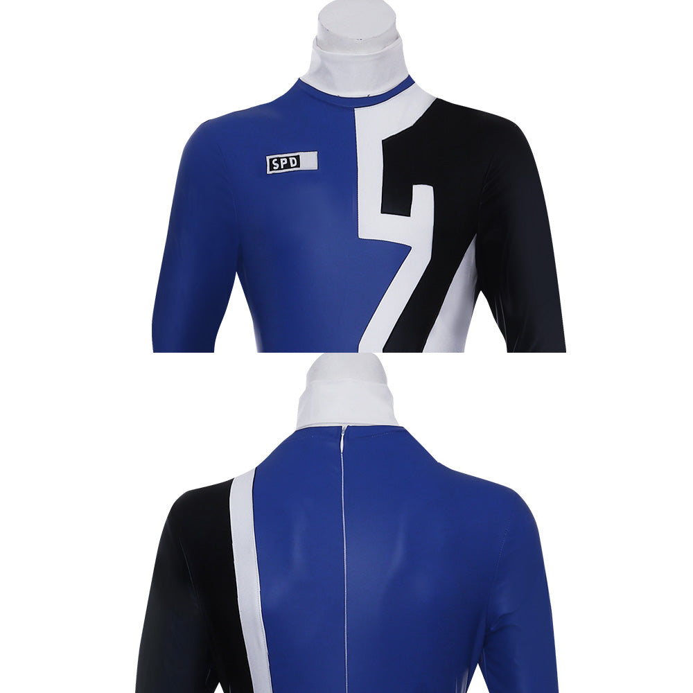 Power Rangers S.P.D. SPD Blue Ranger Cosplay Costume