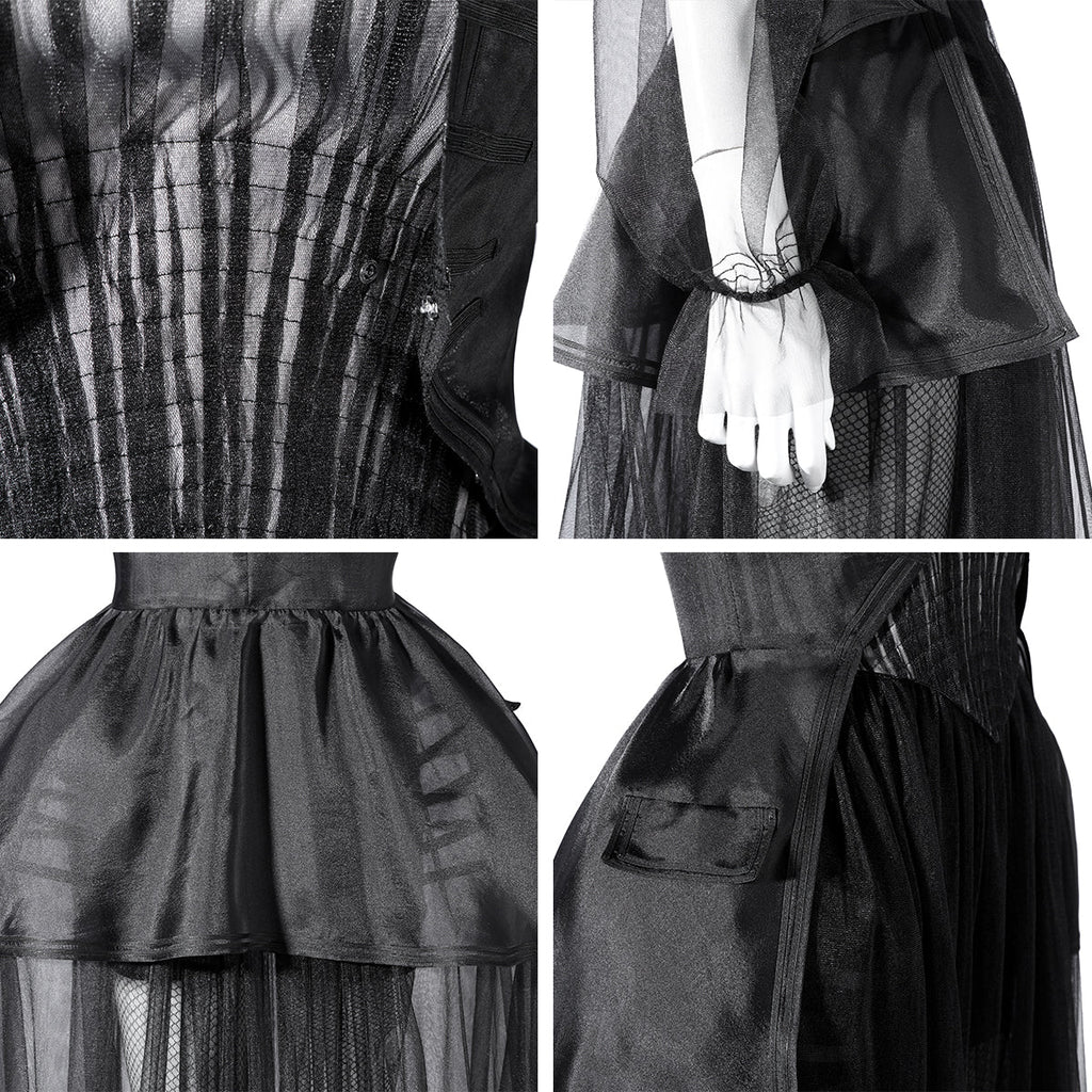 Wednesday Season 2 Wednesday Black Dance Mesh Dress Cosplay Costume