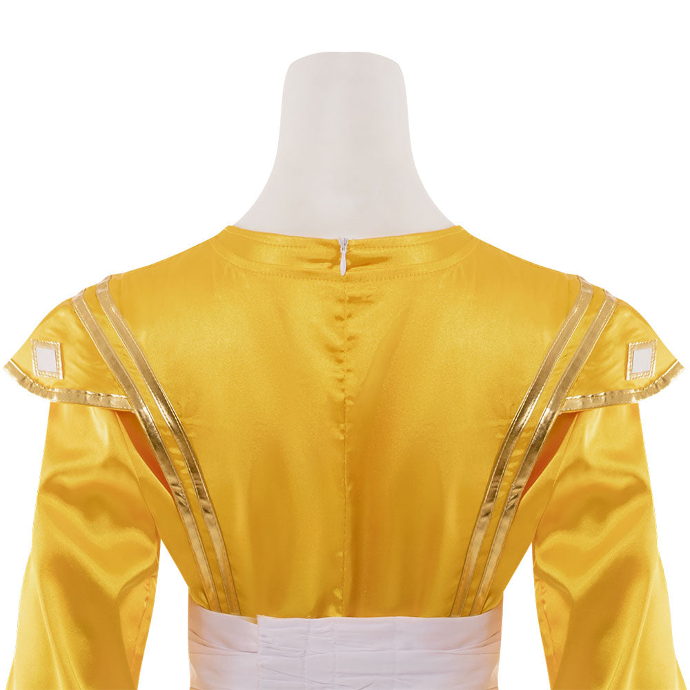 Power Rangers Yellow Ninjetti Ranger Yellow Ninja Ranger Cosplay Costume