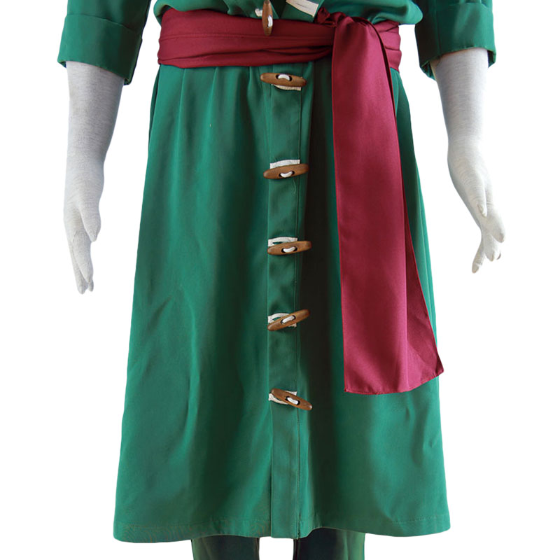One Piece Roronoa Zoro Green Cosplay Costume