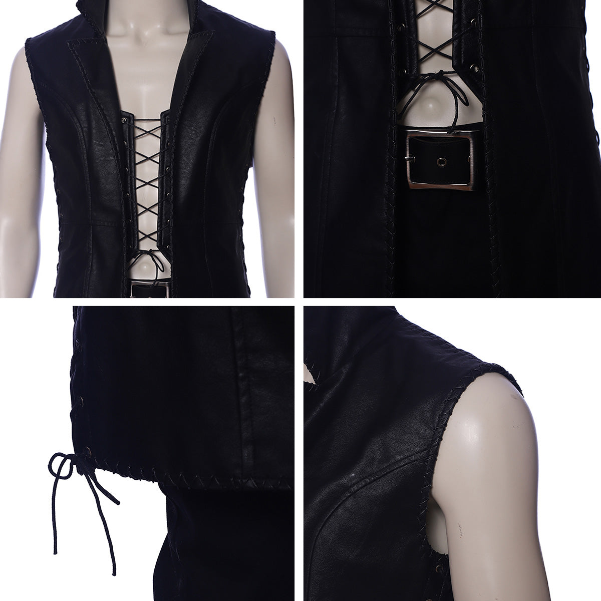 Devil May Cry 5 V Black Sleeveless Cosplay Costume