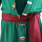 One Piece Roronoa Zoro Green Cosplay Costume