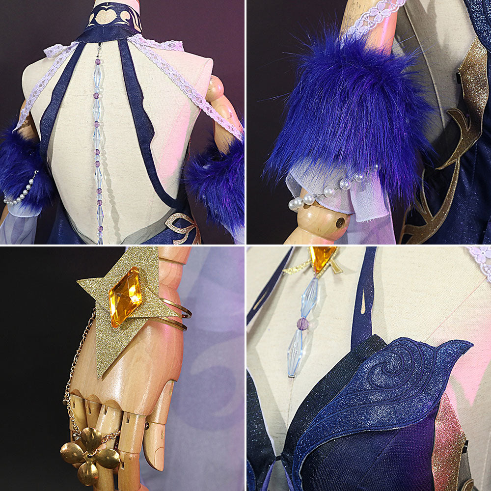 Genshin Impact Ningguang Orchid's Evening Gown Cosplay Costume