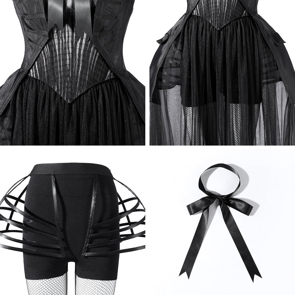 Wednesday Season 2 Wednesday Black Dance Mesh Dress Cosplay Costume