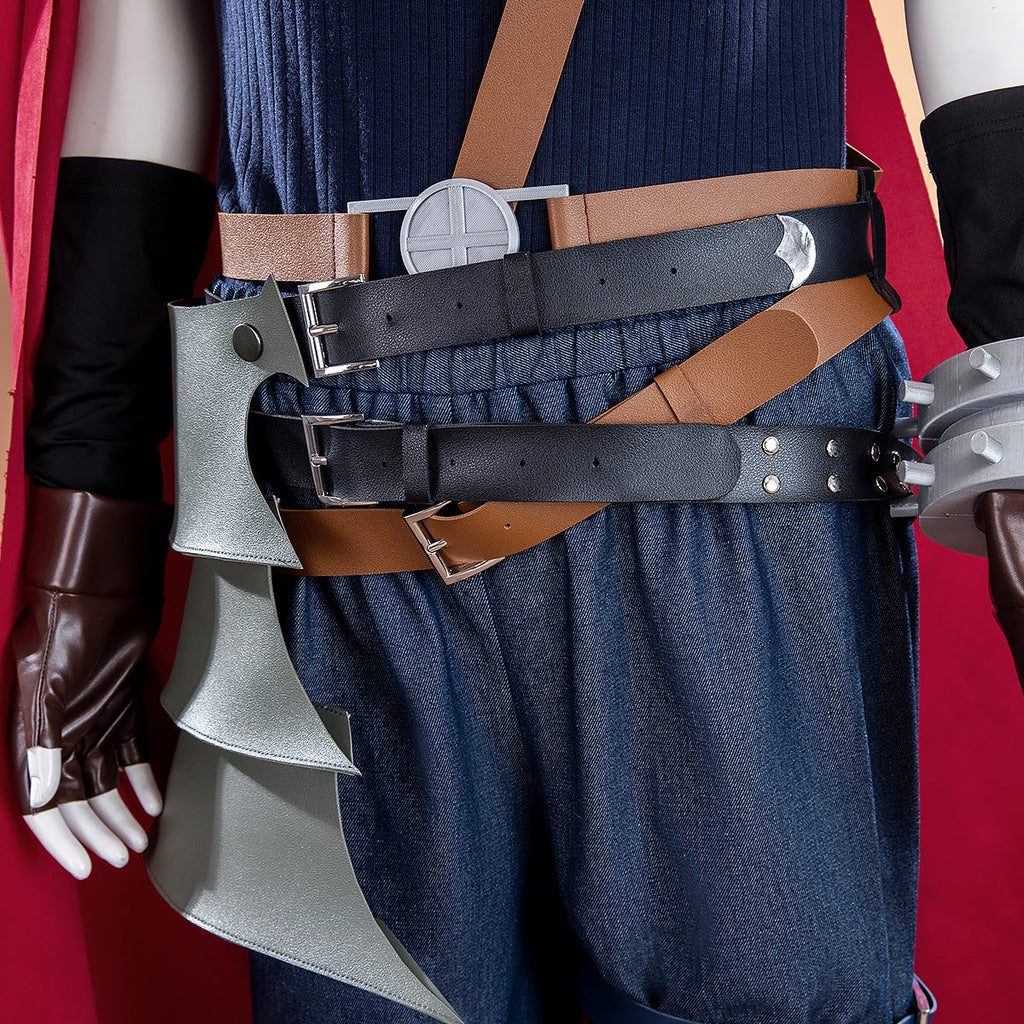 Kingdom Hearts Dissidia Final Fantasy Cloud Strife Cosplay Costume