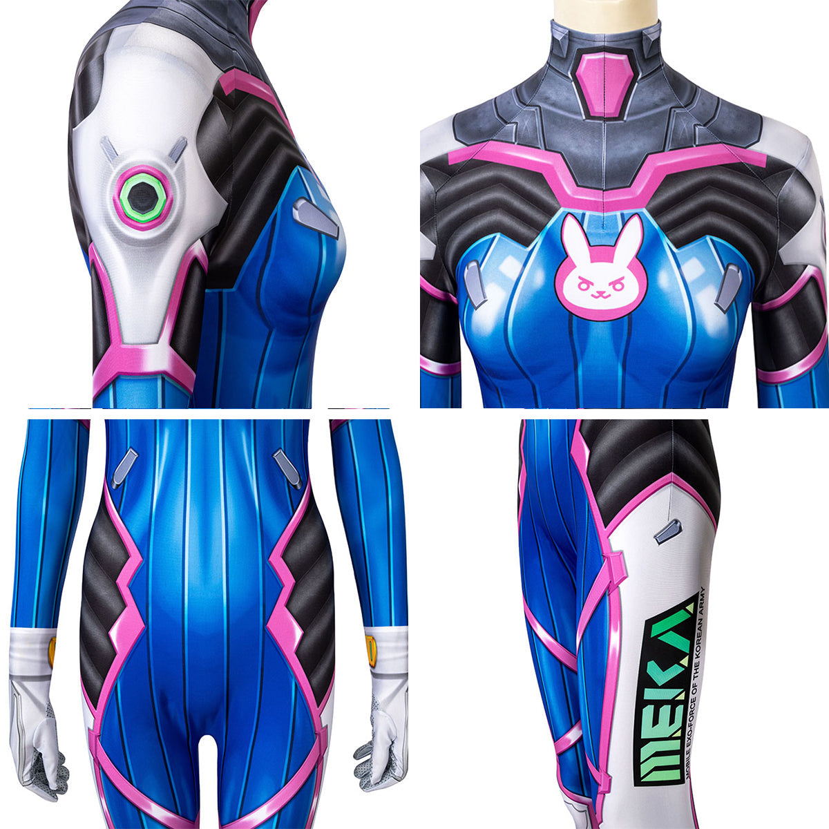Overwatch D.Va Hana Song Cosplay Jumpsuit — Jumpsuit Only