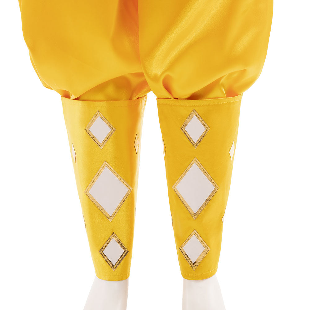 Power Rangers Yellow Ninjetti Ranger Yellow Ninja Ranger Cosplay Costume