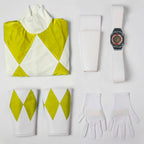 Mighty Morphin Power Rangers Yellow Ranger Cosplay Costume