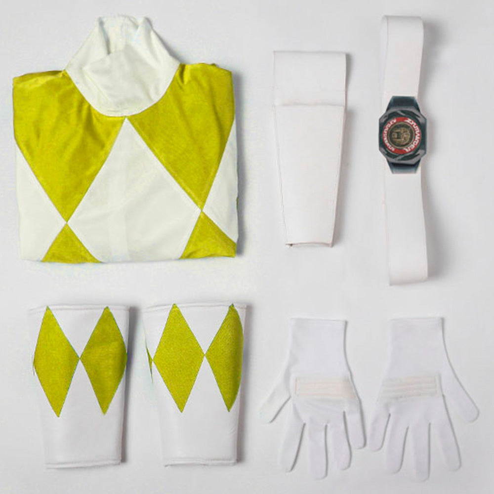 Mighty Morphin Power Rangers Yellow Ranger Cosplay Costume
