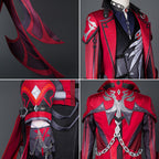 Genshin Impact Red Dead of Night Diluc Cosplay Costume