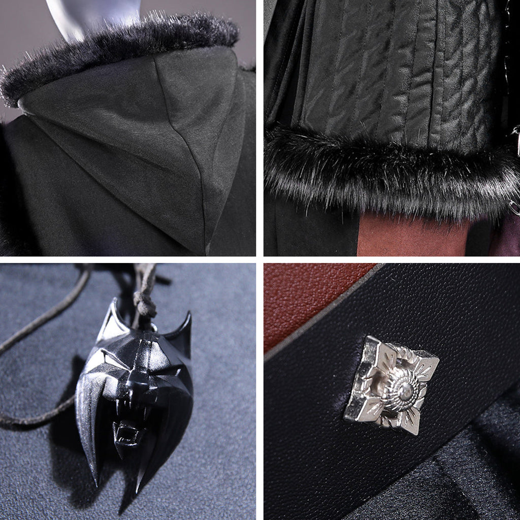 The Witcher 4 Cirilla Black Suit Cosplay Costume
