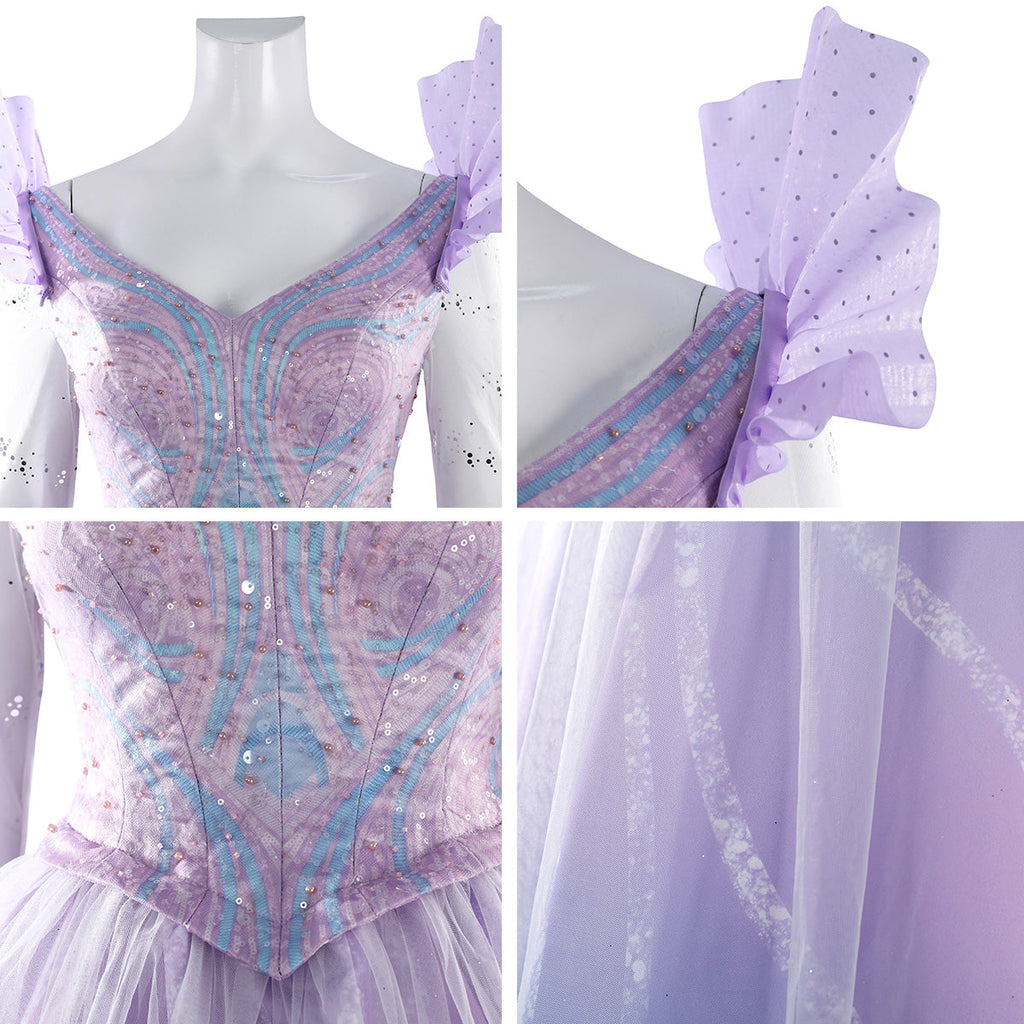 Wicked: For Good Glinda Cosplay Costume