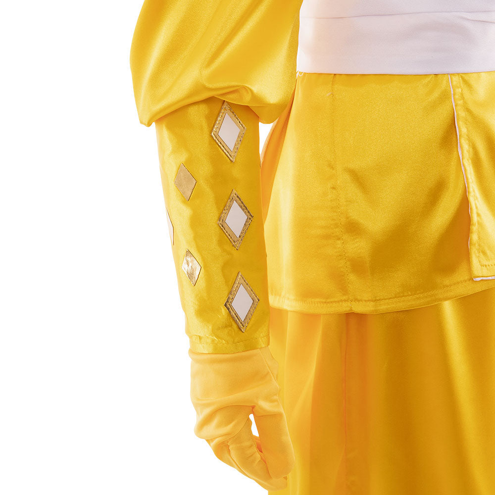 Power Rangers Yellow Ninjetti Ranger B Edition Cosplay Costume