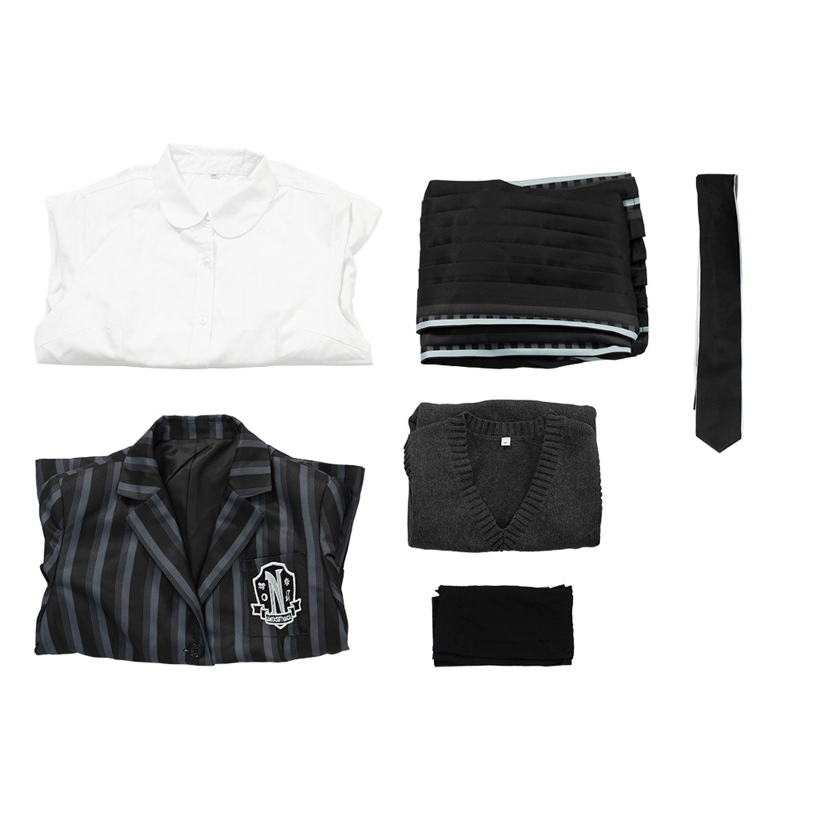 Wednesday Addams School Uniform Cosplay Costume