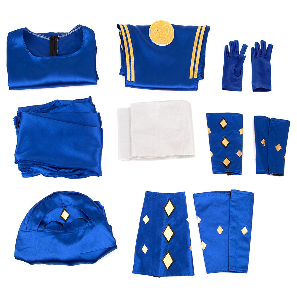 Power Rangers Blue Ninjetti Ranger Blue Ninja Ranger Cosplay Costume