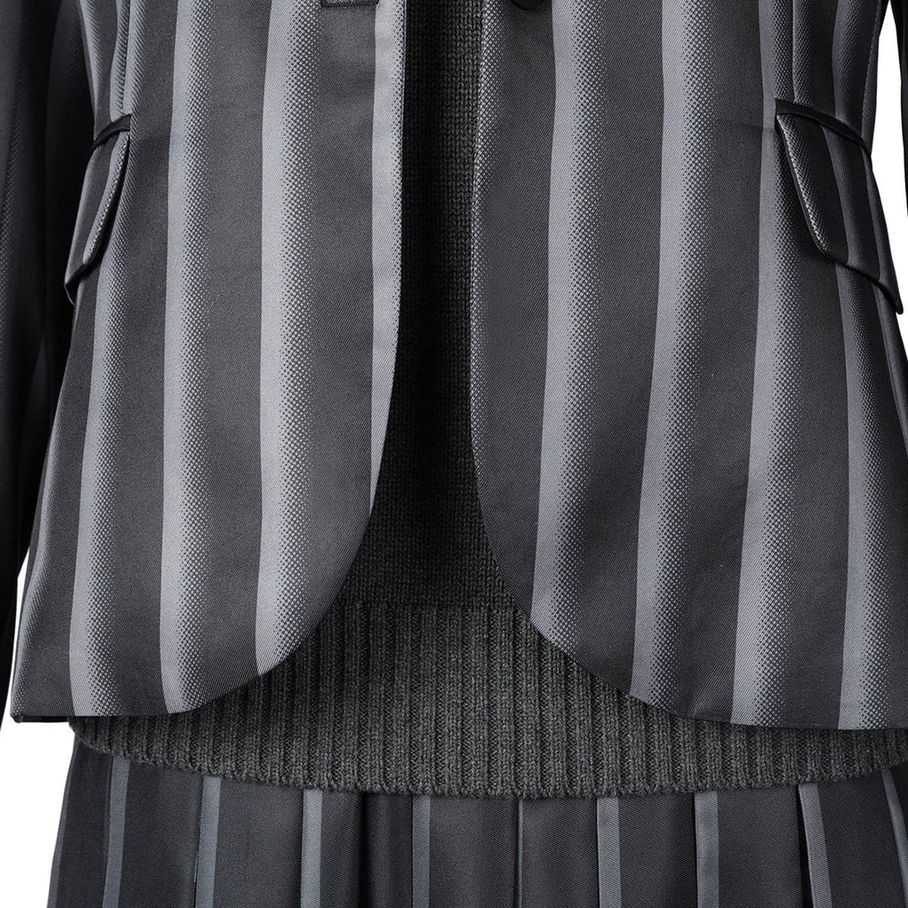 Wednesday Addams Black Uniform Cosplay Costume