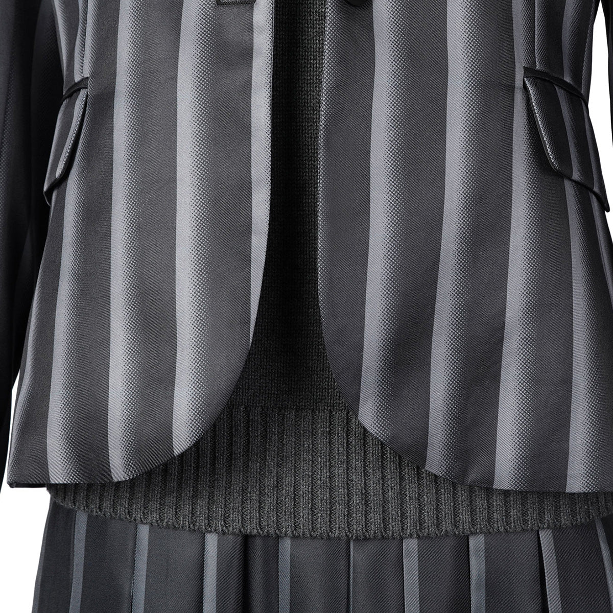 Wednesday Addams Black Uniform Cosplay Costume