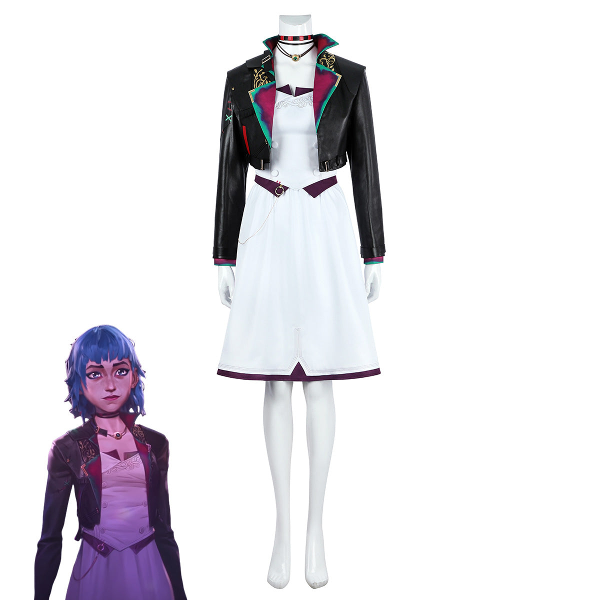 Arcane Season 2 Powder Dance Dress Cosplay Costume