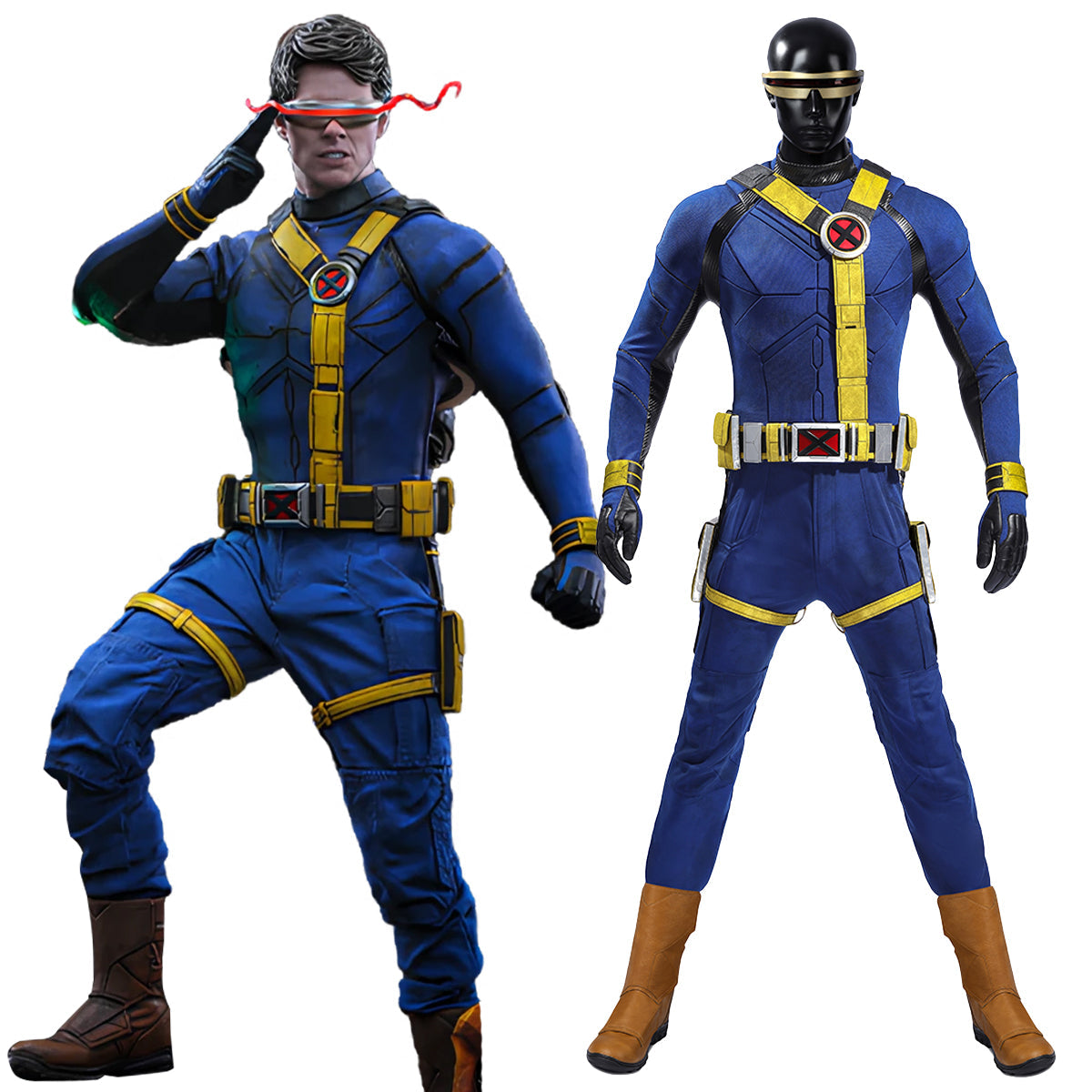 Avengers: Doomsday Cyclops Cosplay Costume - No Boots
