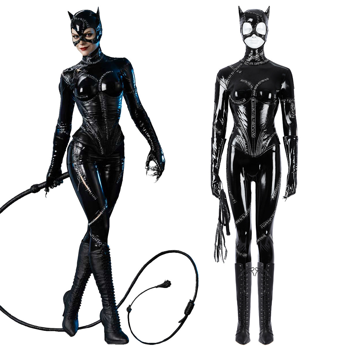 Batman Returns (1992) Catwoman Selina Kyle Cosplay Costume
