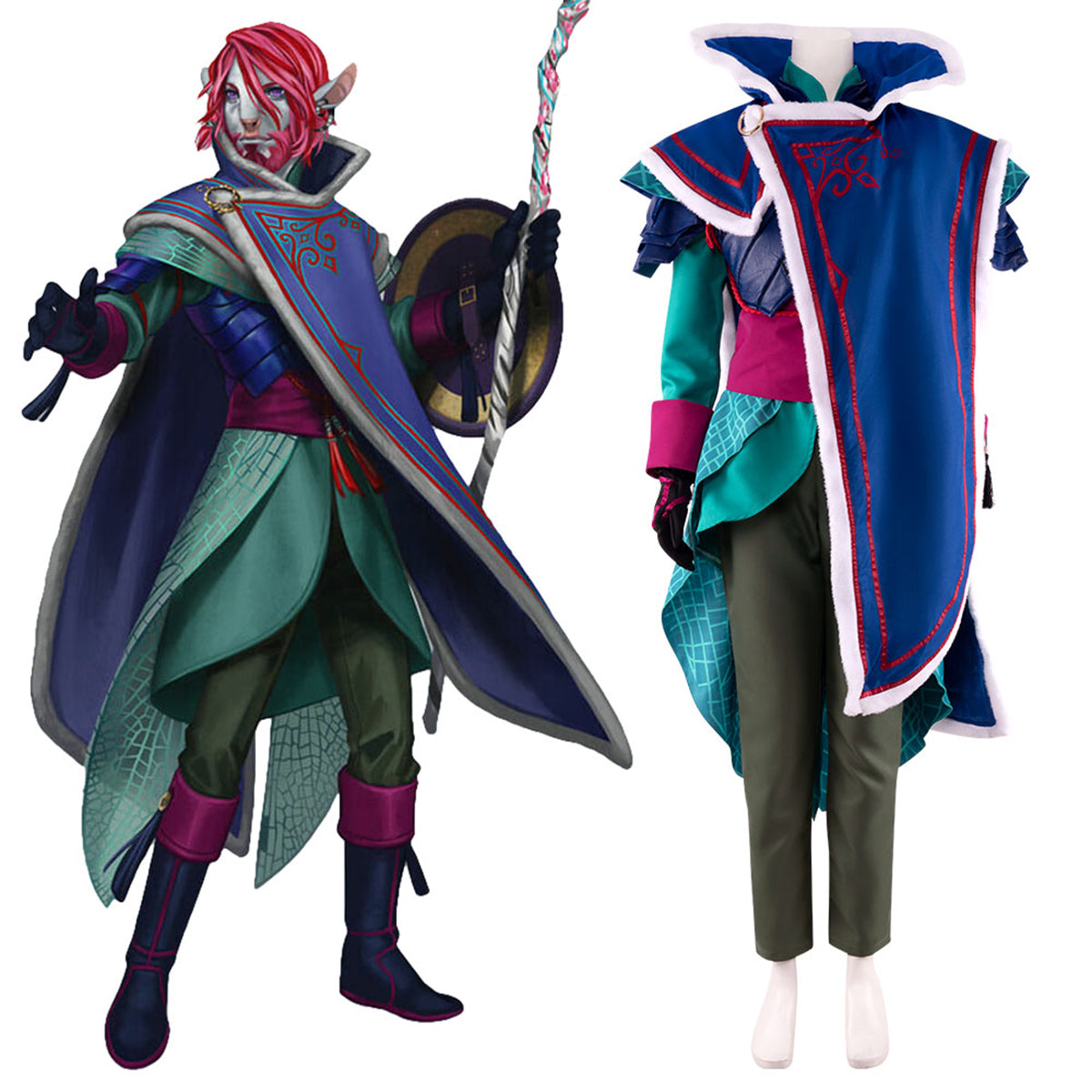 Critical Role Caduceus Clay LV13 Cosplay Costume