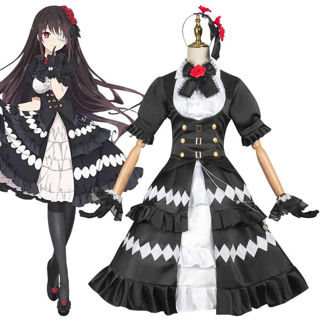 Date A Live III Kurumi Tokisaki Nightmare Cosplay Costume