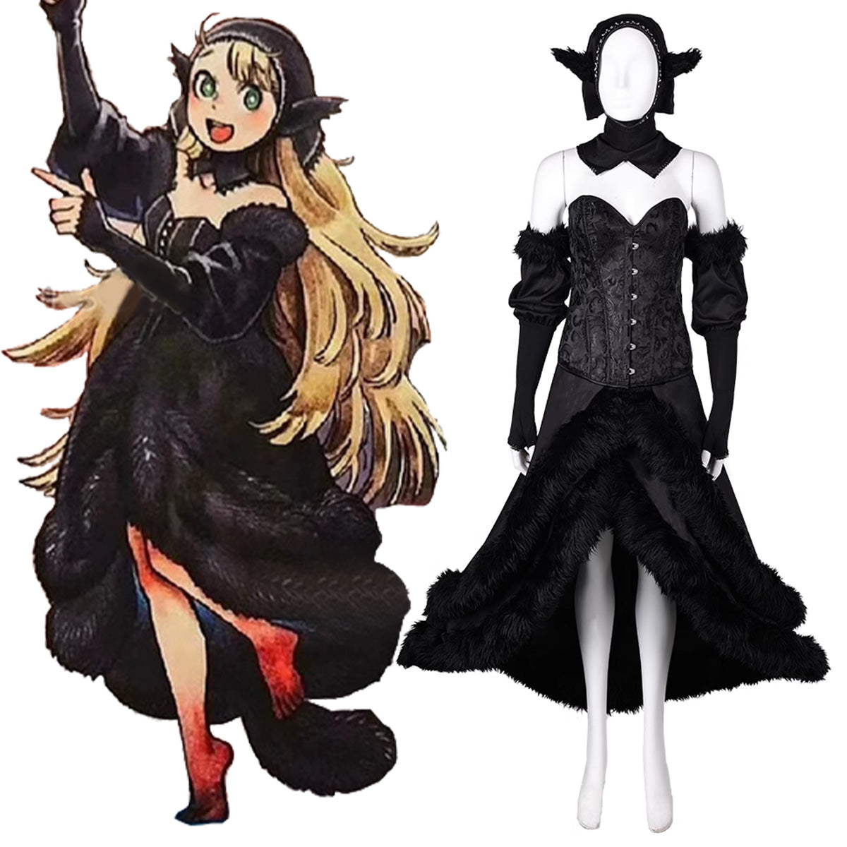 Delicious in Dungeon Marcille Labyrinth Master Black Dress