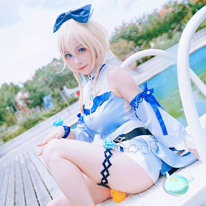 Genshin Impact Jean Sea Breeze Dandelion Outfit Halloween Cosplay Costume
