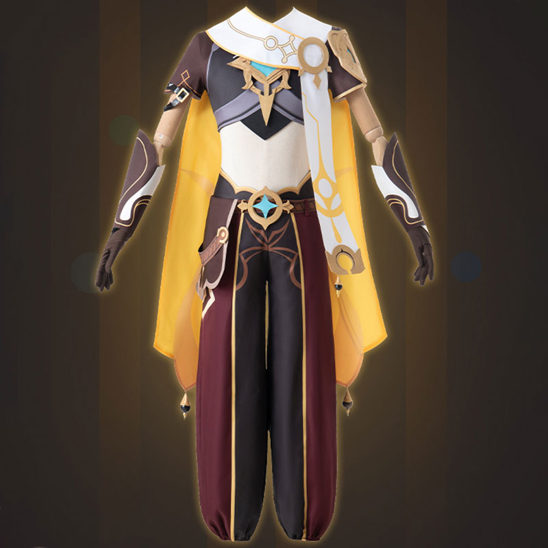 Genshin Impact Aether Male Traveler Cosplay Costume