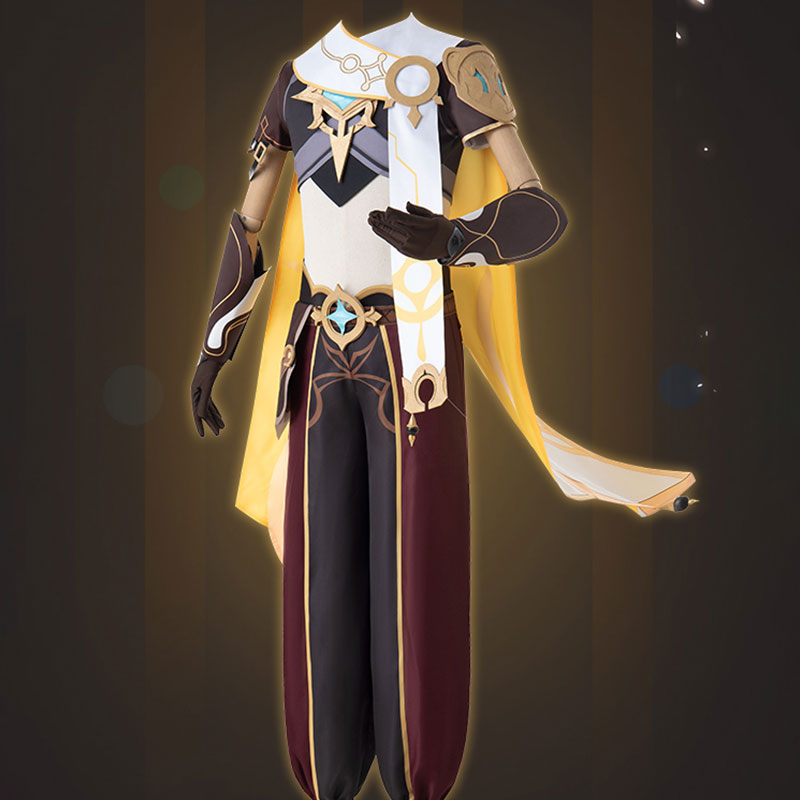 Genshin Impact Aether Male Traveler Cosplay Costume