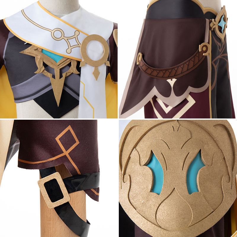 Genshin Impact Aether Male Traveler Cosplay Costume