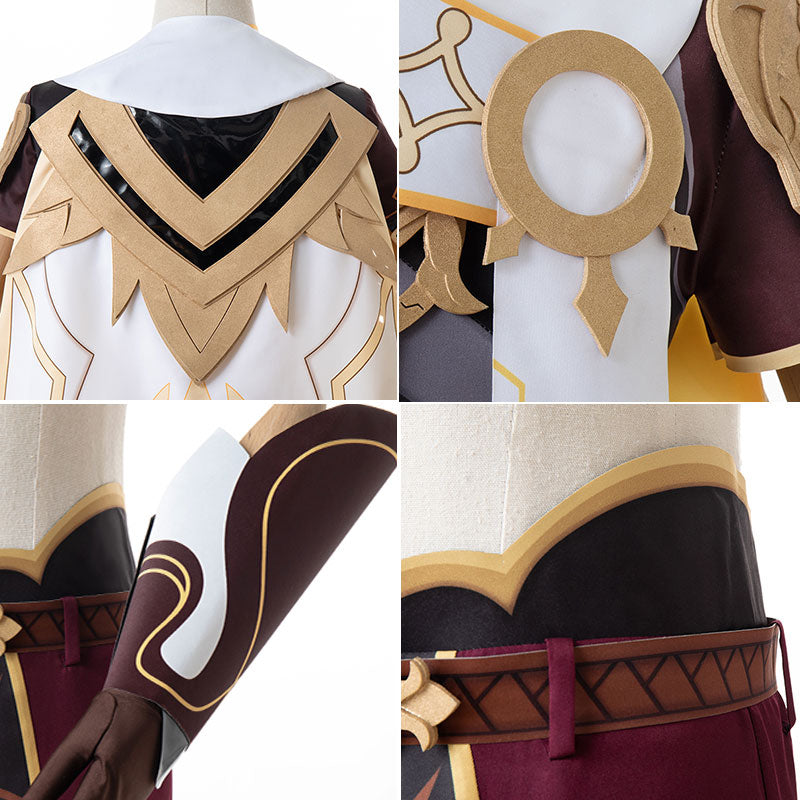 Genshin Impact Aether Male Traveler Cosplay Costume