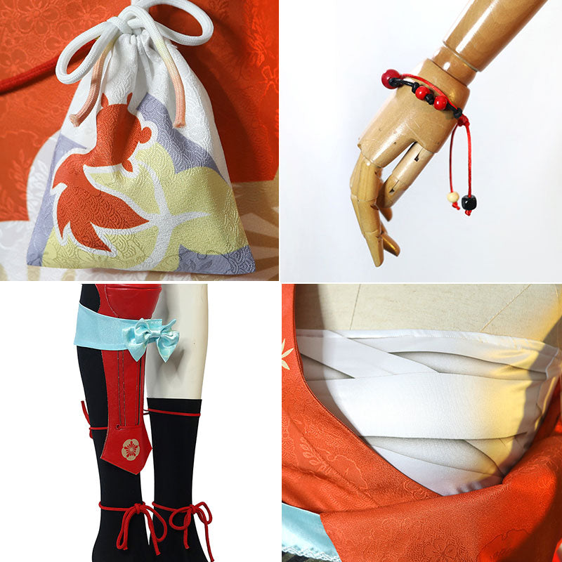 Genshin Impact Yoimiya Cosplay Costume